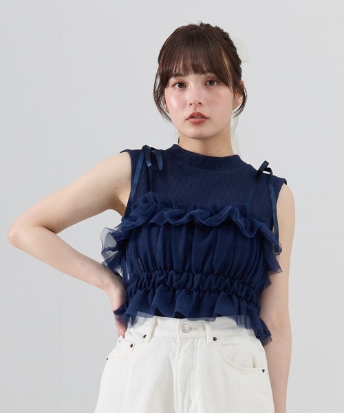 polaura クロスチュールビスチェ　新品未使用 ⭐︎タグ付き新品⭐︎正規品⭐︎ポローラ クロスチュール