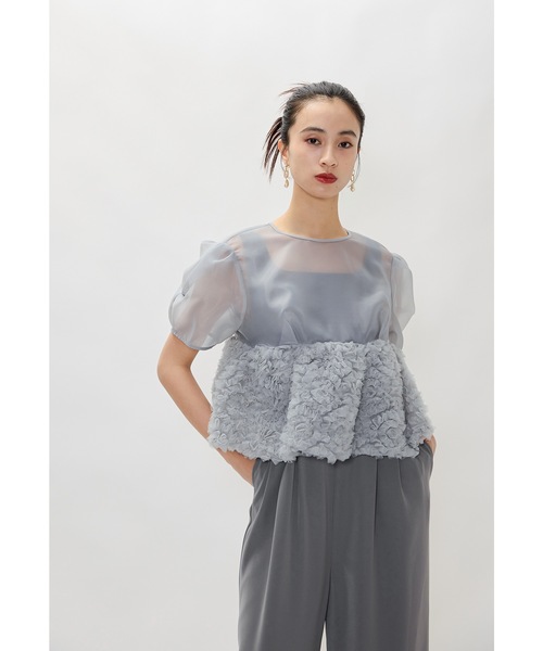 niana(ニアナ)の「スウェルペプラムセットアップパンツドレス 2点セット オールインワン シアーブラウス 結婚式 二次会 同窓会 成人式 お呼ばれ パーティードレス オケージョンドレス(パンツドレス・レディース・ミント/ベージュ×ブラック/ブラック/グレー・S/L/M)」の20枚目の写真