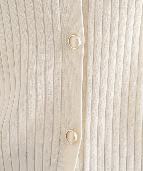 THE SHOP TK (ザ ショップ ティーケー )の「リブニットポロシャツ【洗濯機OK】(ニット/セーター・レディース・ブラック/グリーン系/アイボリー・12/13)」の9枚目の写真