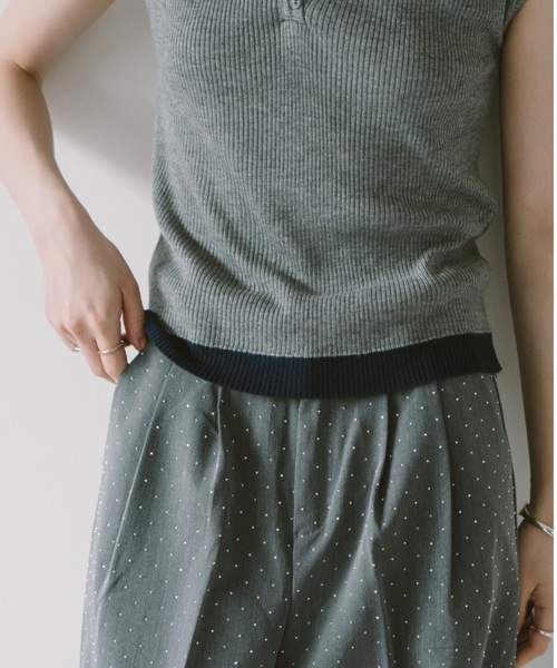 DRWCYS(ドロシーズ)の「レイヤードライクリブトップス(ニット/セーター・レディース・アイボリー/グレー・FREE)」の20枚目の写真