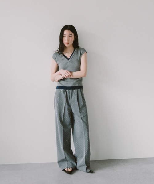 DRWCYS(ドロシーズ)の「レイヤードライクリブトップス(ニット/セーター・レディース・アイボリー/グレー・FREE)」の22枚目の写真