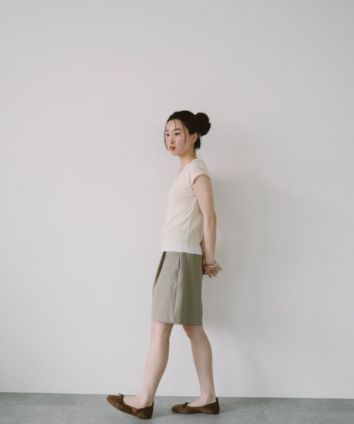 DRWCYS(ドロシーズ)の「レイヤードライクリブトップス(ニット/セーター・レディース・アイボリー/グレー・FREE)」の14枚目の写真