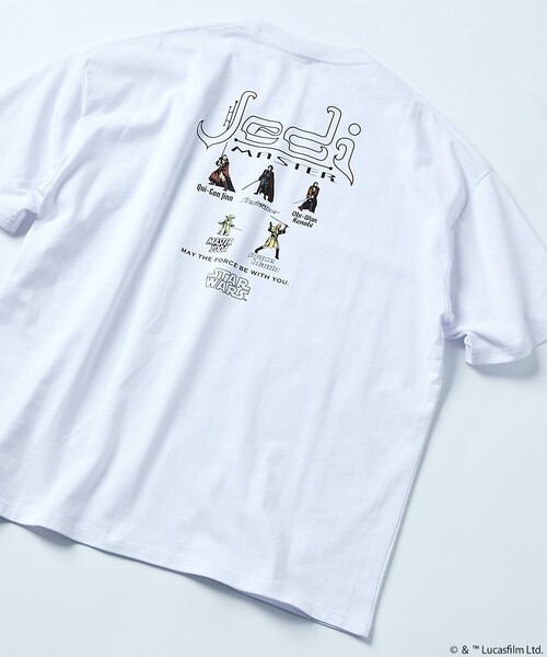 FREAK'S STORE(フリークスストア)の「限定展開 STARWARS/スター・ウォーズ 別注 ビッグシルエット バックプリントTシャツ / Jedi(Tシャツ/カットソー・メンズ・アッシュグレー/ブラック/ホワイト・LARGE/MEDIUM/SMALL)」の1枚目の写真