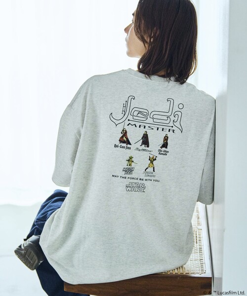 FREAK'S STORE(フリークスストア)の「限定展開 STARWARS/スター・ウォーズ 別注 ビッグシルエット バックプリントTシャツ / Jedi(Tシャツ/カットソー・メンズ・アッシュグレー/ブラック/ホワイト・LARGE/MEDIUM/SMALL)」の15枚目の写真