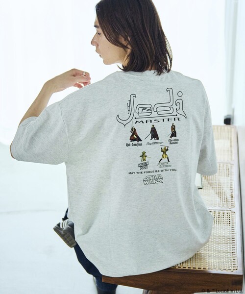 FREAK'S STORE(フリークスストア)の「限定展開 STARWARS/スター・ウォーズ 別注 ビッグシルエット バックプリントTシャツ / Jedi(Tシャツ/カットソー・メンズ・アッシュグレー/ブラック/ホワイト・LARGE/MEDIUM/SMALL)」の16枚目の写真