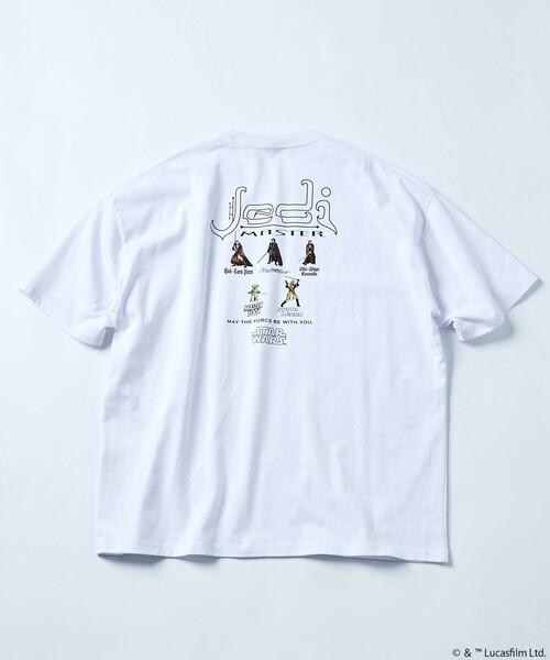 FREAK'S STORE(フリークスストア)の「限定展開 STARWARS/スター・ウォーズ 別注 ビッグシルエット バックプリントTシャツ / Jedi(Tシャツ/カットソー・メンズ・アッシュグレー/ブラック/ホワイト・LARGE/MEDIUM/SMALL)」の6枚目の写真