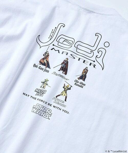 FREAK'S STORE(フリークスストア)の「限定展開 STARWARS/スター・ウォーズ 別注 ビッグシルエット バックプリントTシャツ / Jedi(Tシャツ/カットソー・メンズ・アッシュグレー/ブラック/ホワイト・LARGE/MEDIUM/SMALL)」の7枚目の写真