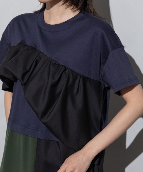 MARECHAL TERRE(マルシャルテル)の「ジョイントフリルワンピース(ワンピース・レディース・ブラック/ダークパープル/カーキ/ネイビー・MEDIUM)」の14枚目の写真
