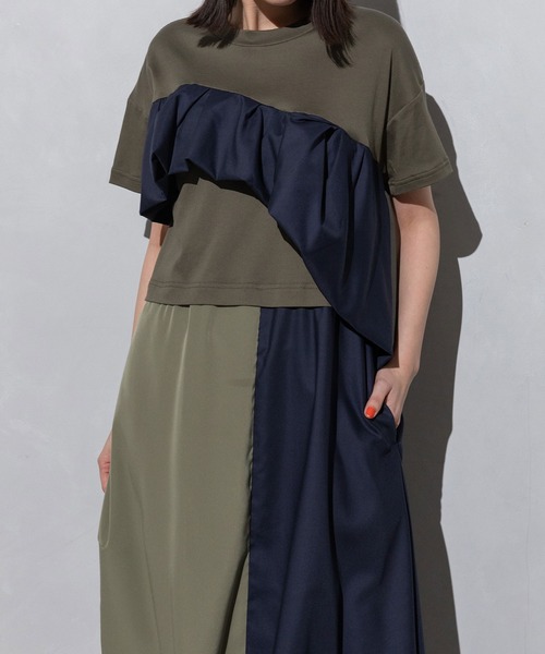 MARECHAL TERRE(マルシャルテル)の「ジョイントフリルワンピース(ワンピース・レディース・ブラック/ダークパープル/カーキ/ネイビー・MEDIUM)」の22枚目の写真