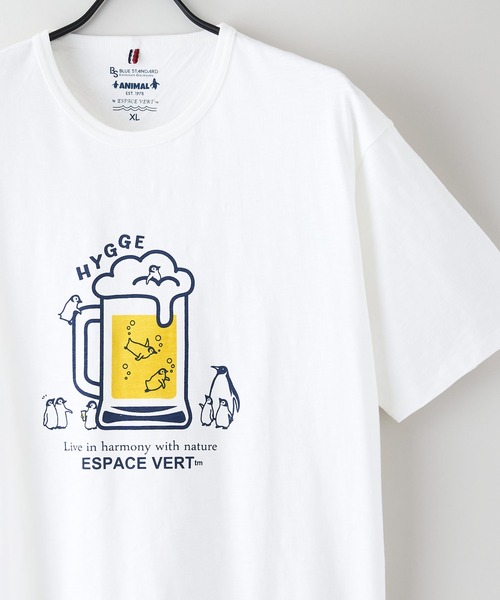 Blue Standard （ブルースタンダード）の「【Blue Standard/ブルースタンダード】スラブコットン アニマルプリント Tシャツ（Tシャツ/カットソー・メンズ・その他2/その他1/その他・X-LARGE/LARGE/MEDIUM）」の9枚目の写真