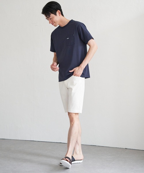 ikka（イッカ）の「速乾COOLポケットプリントTシャツ（Tシャツ/カットソー・メンズ・ホワイト/ライム/ピンク/ネイビー/ブラック/グレー・M/L/XL/S）」の7枚目の写真