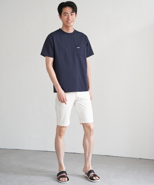 ikka（イッカ）の「速乾COOLポケットプリントTシャツ（Tシャツ/カットソー・メンズ・ホワイト/ライム/ピンク/ネイビー/ブラック/グレー・M/L/XL/S）」の8枚目の写真