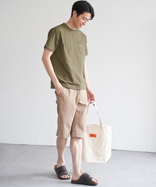 ikka（イッカ）の「速乾COOLポケットプリントTシャツ（Tシャツ/カットソー・メンズ・ホワイト/ライム/ピンク/ネイビー/ブラック/グレー・M/L/XL/S）」の10枚目の写真