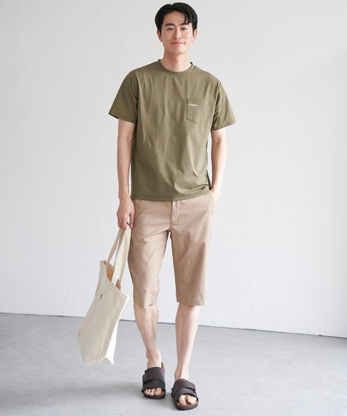 ikka（イッカ）の「速乾COOLポケットプリントTシャツ（Tシャツ/カットソー・メンズ・ホワイト/ライム/ピンク/ネイビー/ブラック/グレー・M/L/XL/S）」の11枚目の写真