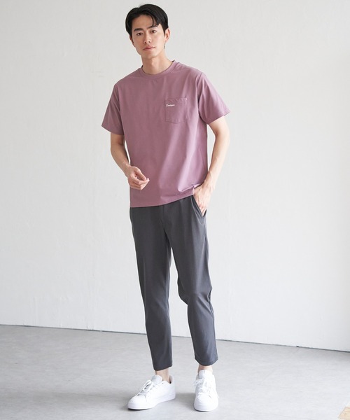 ikka（イッカ）の「速乾COOLポケットプリントTシャツ（Tシャツ/カットソー・メンズ・ホワイト/ライム/ピンク/ネイビー/ブラック/グレー・M/L/XL/S）」の14枚目の写真