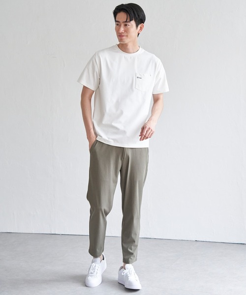 ikka（イッカ）の「速乾COOLポケットプリントTシャツ（Tシャツ/カットソー・メンズ・ホワイト/ライム/ピンク/ネイビー/ブラック/グレー・M/L/XL/S）」の16枚目の写真