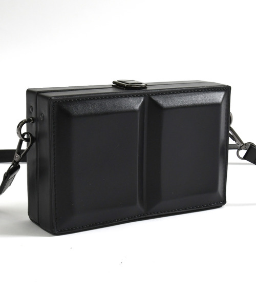 セール】【neos】合成皮革 ミニ トランク型 ショルダー バッグ