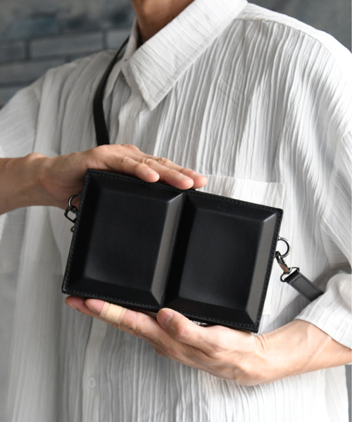 セール】【neos】合成皮革 ミニ トランク型 ショルダー バッグ