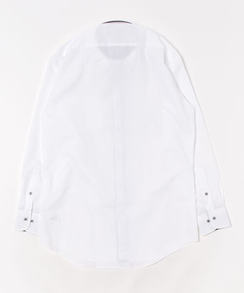 TOKYO SHIRTS（トウキョウシャツ）の「【超形態安定】 形態安定ノンアイロン ボタンダウン 長袖ビジネスワイシャツ（ビジネスシャツ・メンズ・ホワイト・首回り39cm-裄丈80cm/首回り39cm-裄丈84cm/首回り41cm-裄丈82cm/首回り41cm-裄丈86cm/首回り37cm-裄丈80cm/首回り42cm-裄丈82cm/首回り42cm-裄丈86cm/首回り43cm-裄丈82cm/首回り43cm-裄丈86cm）」の7枚目の写真