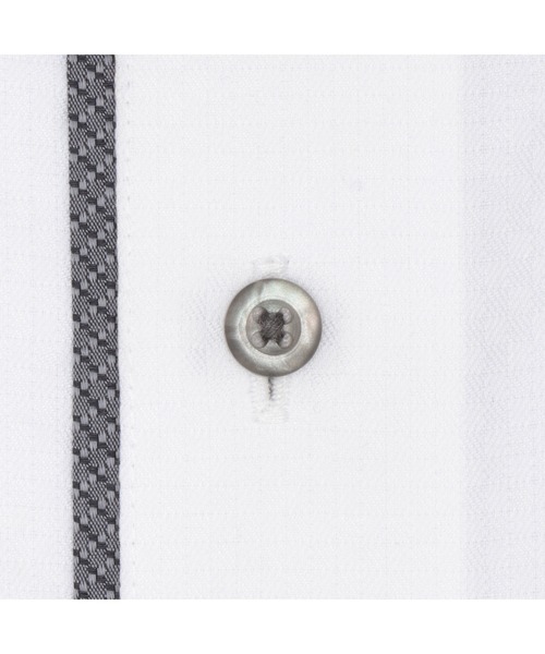 TOKYO SHIRTS（トウキョウシャツ）の「【超形態安定】 形態安定ノンアイロン ボタンダウン 長袖ビジネスワイシャツ（ビジネスシャツ・メンズ・ホワイト・首回り39cm-裄丈80cm/首回り39cm-裄丈84cm/首回り41cm-裄丈82cm/首回り41cm-裄丈86cm/首回り37cm-裄丈80cm/首回り42cm-裄丈82cm/首回り42cm-裄丈86cm/首回り43cm-裄丈82cm/首回り43cm-裄丈86cm）」の4枚目の写真