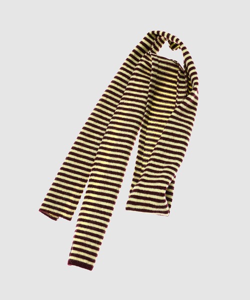 TAN(タン)の「CASHMERE STRIPED KNIT VEST WITH LONG SCARF(ベスト・レディース・その他・FREE)」の6枚目の写真