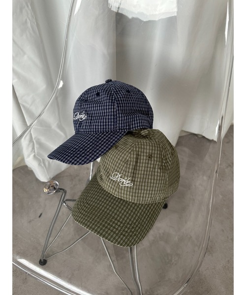 apres jour mignon（アプレジュールミニョン）の「【apresjour mignon×ARIAZ】チェック柄キャップ（キャップ・レディース・カーキ/ネイビー・ONESIZE）」の3枚目の写真