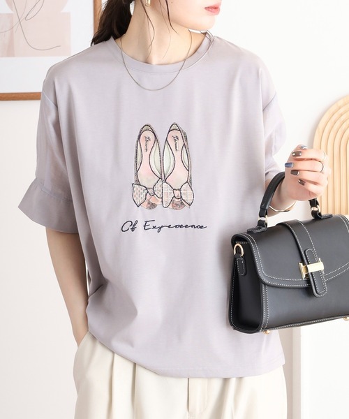 セール】Anna Nicola バレエシューズシアースリーブ半袖Tシャツ