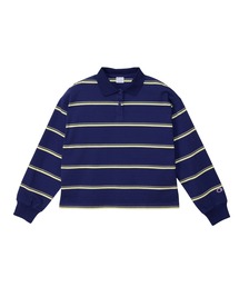 【Champion/チャンピオン】レディース ロングスリーブボーダーポロシャツ