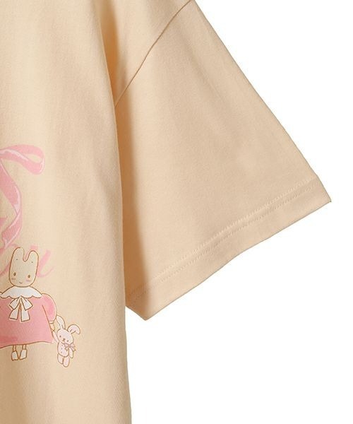 Candy Stripper（キャンディストリッパー）の「【MARRONCREAM】WHAT DO YOU MEAN Tシャツ（Tシャツ/カットソー・レディース・サーモンピンク/ライトベージュ・FREE）」の5枚目の写真