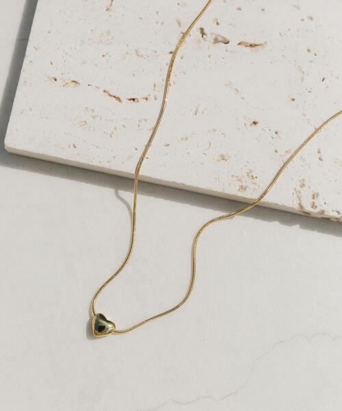 SMELLY(スメリー)の「ステンレスハートトップネックレス(ネックレス・レディース・ゴールド・-)」の1枚目の写真