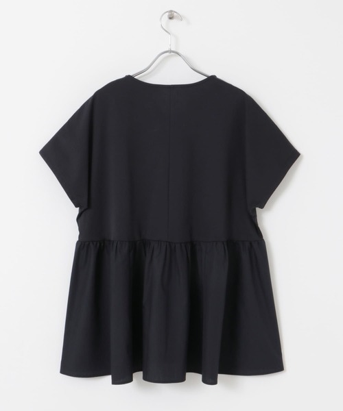 URBAN RESEARCH DOORS（アーバンリサーチドアーズ）の「布帛切替ドルマンカットソー（Tシャツ/カットソー・レディース・ベージュ系その他/ネイビー・MEDIUM）」の17枚目の写真