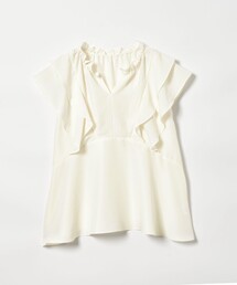 EMMEL REFINES | <EMMEL REFINES>EM ネックフリル フレア ブラウス(シャツ/ブラウス)