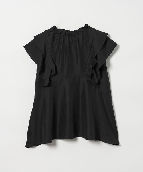 EMMEL REFINES(エメルリファインズ)の「<EMMEL REFINES>EM ネックフリル フレア ブラウス(シャツ/ブラウス・レディース・ホワイト/ブラック/ライラック・FREE)」の14枚目の写真