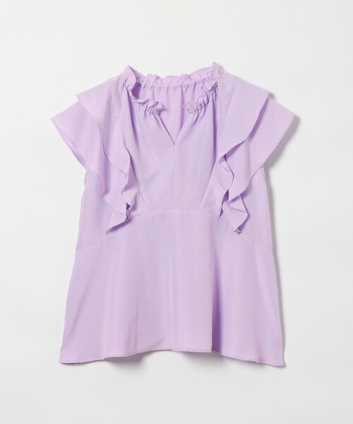 EMMEL REFINES(エメルリファインズ)の「<EMMEL REFINES>EM ネックフリル フレア ブラウス(シャツ/ブラウス・レディース・ホワイト/ブラック/ライラック・FREE)」の17枚目の写真