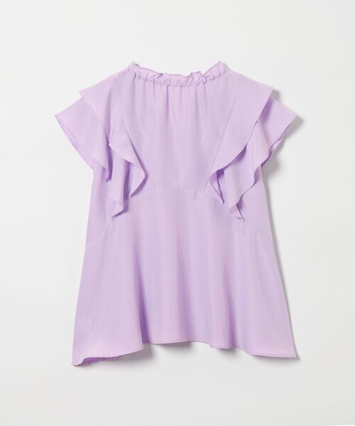 EMMEL REFINES(エメルリファインズ)の「<EMMEL REFINES>EM ネックフリル フレア ブラウス(シャツ/ブラウス・レディース・ホワイト/ブラック/ライラック・FREE)」の18枚目の写真