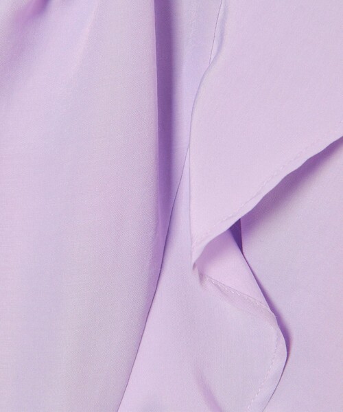 EMMEL REFINES(エメルリファインズ)の「<EMMEL REFINES>EM ネックフリル フレア ブラウス(シャツ/ブラウス・レディース・ホワイト/ブラック/ライラック・FREE)」の20枚目の写真