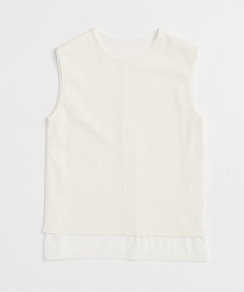MAISON SPECIAL(メゾンスペシャル)の「Reversible See-through Tank Top/リバーシブルシースルータンクトップ(タンクトップ・レディース・ホワイト/ブラック/グリーン/ピンク・FREE)」の19枚目の写真