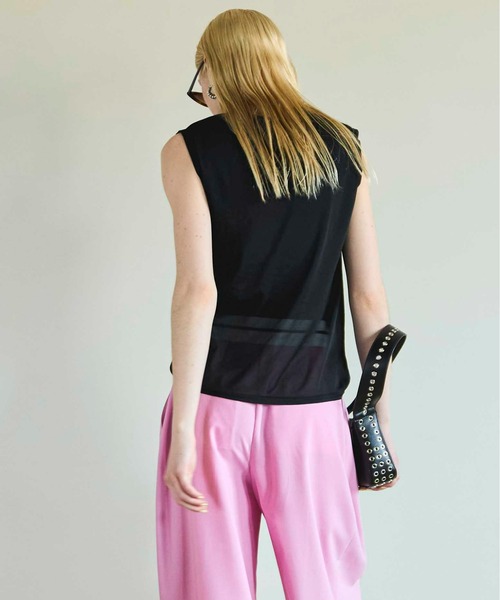 MAISON SPECIAL 2WAY RIB TOPS ピンク MAISON SPECIAL 2WAY RIB TOPS ピンク
