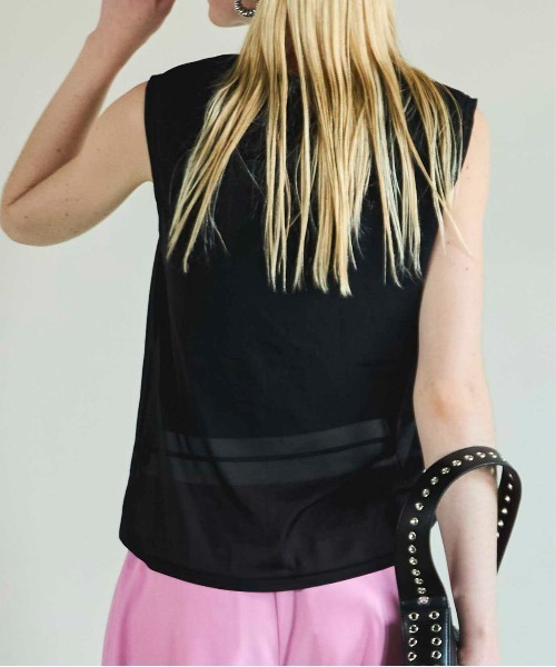 MAISON SPECIAL(メゾンスペシャル)の「Reversible See-through Tank Top/リバーシブルシースルータンクトップ(タンクトップ・レディース・ホワイト/ブラック/グリーン/ピンク・FREE)」の17枚目の写真