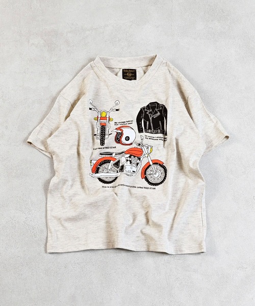 Life Support Products（ライフサポートプロダクツ）の「【プチプラ】デイリープリントTee（Tシャツ/カットソー・キッズ・ライトピンク/ライトブルー/ブラック/グレー系その他/オフホワイト/ブルー/杢グレー/サーモンピンク/レッド/ライトグリーン/グリーン/ホワイト系その他/チャコール/ベージュ/ネイビー/キナリ/ラベンダー/オレンジ/パープル/マスタード・80/90/95/120/140/100/110/130/150）」の3枚目の写真