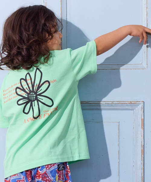 Life Support Products（ライフサポートプロダクツ）の「【プチプラ】デイリープリントTee（Tシャツ/カットソー・キッズ・ライトピンク/ライトブルー/ブラック/グレー系その他/オフホワイト/ブルー/杢グレー/サーモンピンク/レッド/ライトグリーン/グリーン/ホワイト系その他/チャコール/ベージュ/ネイビー/キナリ/ラベンダー/オレンジ/パープル/マスタード・80/90/95/120/140/100/110/130/150）」の11枚目の写真