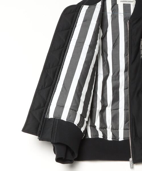 オ*Ｕ様 UNDERCOVER MA-1 アンダーカバー　BLACK 2 M UNDERCOVER]NyツイルワイヤーチェッカーMA-1/BLACK(UP2D4204