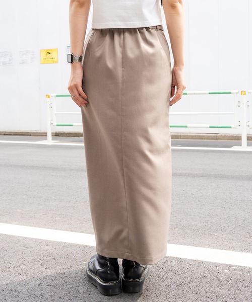 Subciety（サブサエティ）の「Layered wrap skirt（スカート・レディース・ブラック/ダークベージュ/チャコールグレー・マルチサイズ）」の10枚目の写真