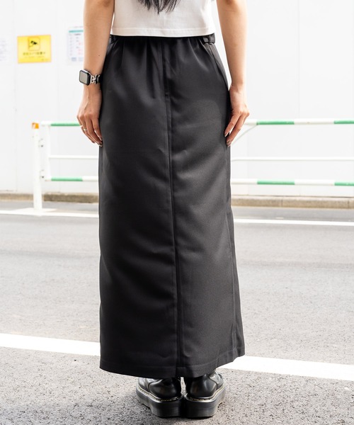 Subciety（サブサエティ）の「Layered wrap skirt（スカート・レディース・ブラック/ダークベージュ/チャコールグレー・マルチサイズ）」の4枚目の写真