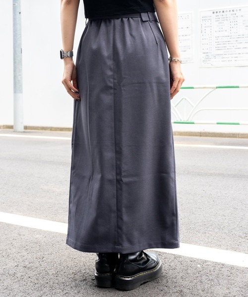 Subciety（サブサエティ）の「Layered wrap skirt（スカート・レディース・ブラック/ダークベージュ/チャコールグレー・マルチサイズ）」の14枚目の写真