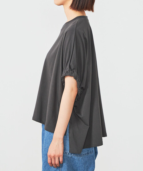 tシャツ HAVERSACK | 「別注」ギャザースリーブカットソー WOMEN レディース セール】HAVERSACK | 〈別注〉ギャザースリーブカットソー WOMEN