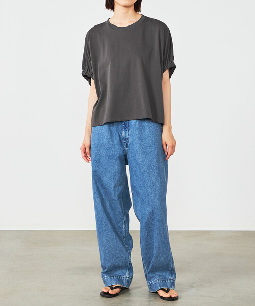 tシャツ HAVERSACK | 「別注」ギャザースリーブカットソー WOMEN レディース セール】HAVERSACK | 〈別注〉ギャザースリーブカットソー WOMEN