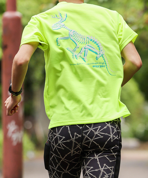 ELDORESO（エルドレッソ）の「Dinosaur Tee / ダイナソーT（Tシャツ/カットソー・メンズ・ブラック/ホワイト/イエロー・SMALL/LARGE/MEDIUM/X-SMALL）」の3枚目の写真