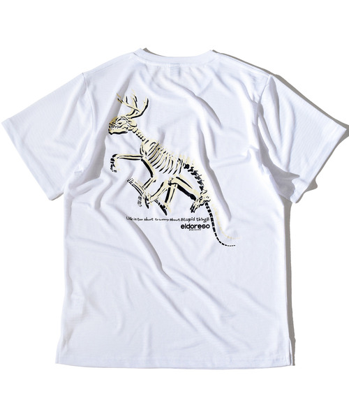 ELDORESO（エルドレッソ）の「Dinosaur Tee / ダイナソーT（Tシャツ/カットソー・メンズ・ブラック/ホワイト/イエロー・SMALL/LARGE/MEDIUM/X-SMALL）」の4枚目の写真