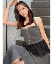 RESEXXY | フーディベアトップス【セットアップ着用可能】(キャミソール)